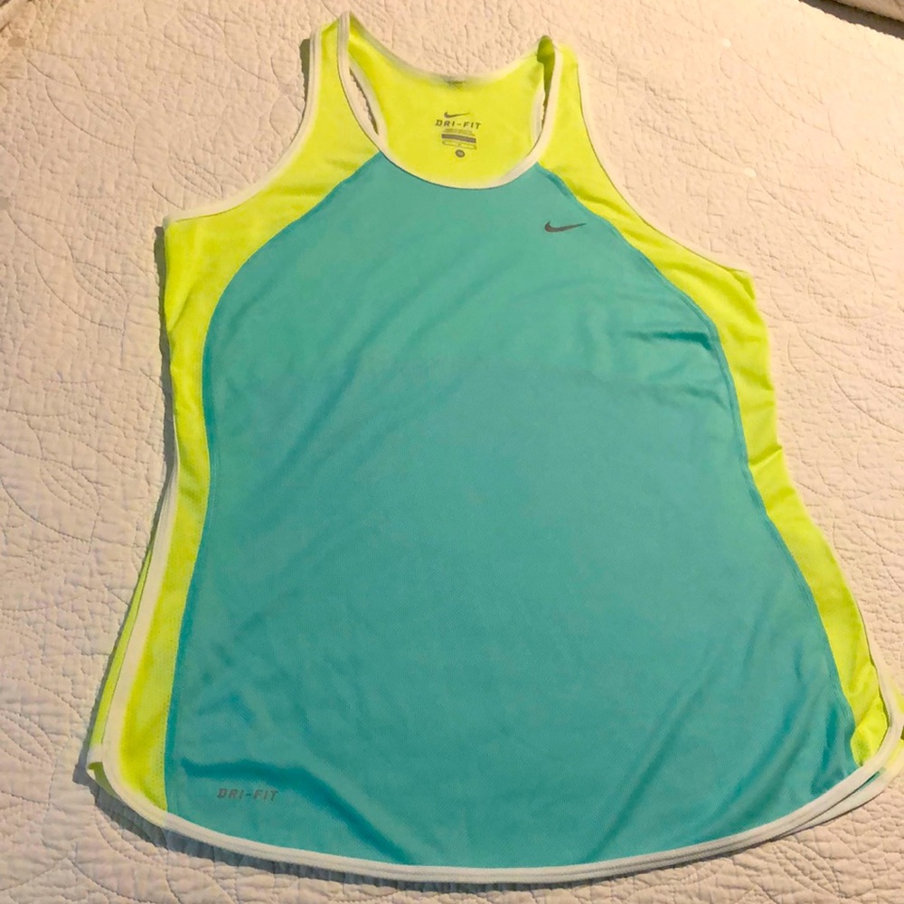 NWOT Nike Lime Teal Tank